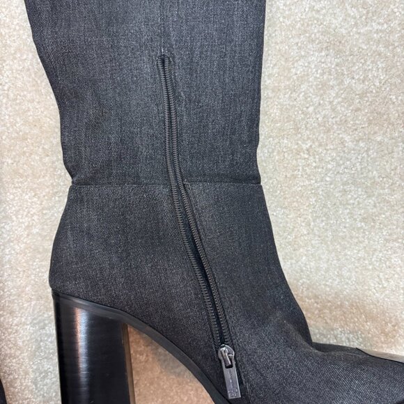 Jessica Simpson Bidemi Wash Effect Cap‎ Toe Over-the-Knee Boots in Gray Size 11M - Picture 3 of 12